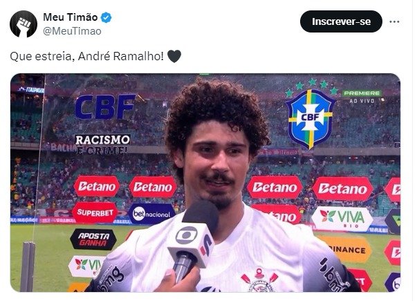 André Ramalho faz sua estreia pelo Corinthians